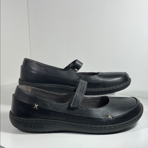 Birkenstock Black Leather Flats - Picture 9 of 16